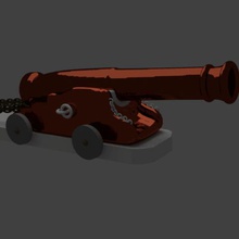cannon tool equipment tools 3d print model - Mito3D