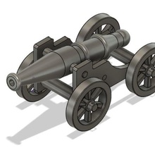 cânone roue 3d print model - Mito3D