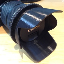 canon ef-s 18-135 lens hoods gadget camera hood 3d print model - Mito3D