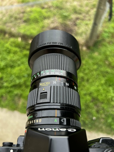 kanon fd 35 105mm f3 5 lens başlık stl dosya dijital indir aksesuar ae1 kamera f35 3d print model - Mito3D