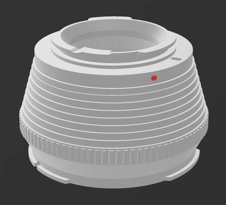 kanon fd to samsung nx mini adapter linse 3d print model - Mito3D