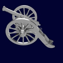 canon gribeauval 1st empire - cannon napoleon artillery 3d print model - Mito3D