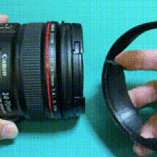 canon lens hood de la herramienta accesorio capucha lente cámara 3d print model - Mito3D