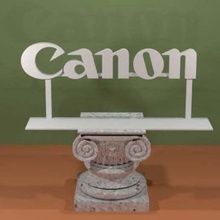 canon logo art signs logos sign camera 3d print model - Mito3D