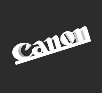canon logo stand sign symbol 3d print model - Mito3D