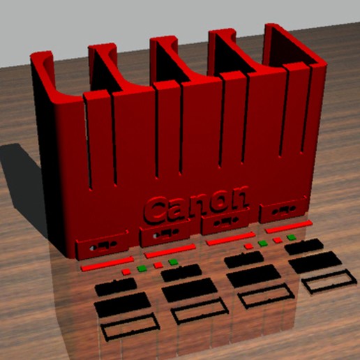 canon lp-e6 lp-e6n battery home canonical royalty eos 7d holder 3D print model - Mito3D