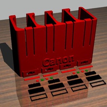 canon lp-e6 lp-e6n de la batería casa canónica realeza eos 7d soporte 3d print model - Mito3D