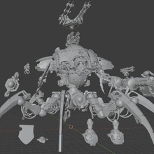 Canoptek şövalye araç 40k Necron Warhammer 3d baskı 3d print model - Mito3D