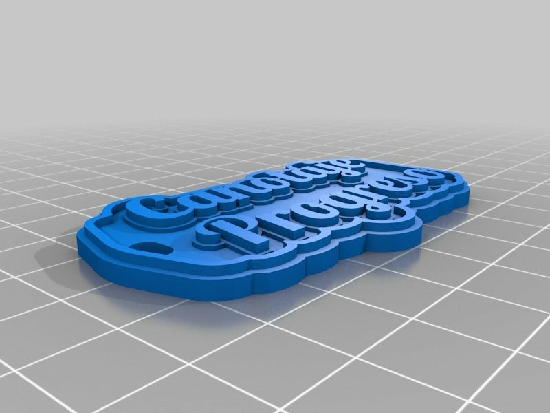 canotaje progreso keychain customized signs logos 3D print model - Mito3D