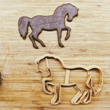galoppo di cavalli cookie cutter casa fondente della taglierina fondant animale cavallo in corsa del 3d print model - Mito3D