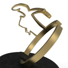 canvandolis linea ring jewelry jewellery comics italy cavandoli 3d print model - Mito3D