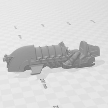 cap'n chic du coq de la fusée jeu jetbike warhammer 40k 3d print model - Mito3D