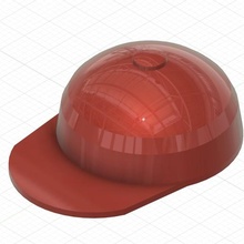 casquette gadget tête 3d print model - Mito3D