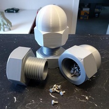 überwurfmutter container gadget box bolt 3d print model - Mito3D