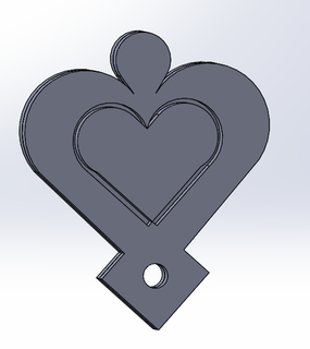 cape lisa heart brooch genshin peoplehin pin 3d print model - Mito3D
