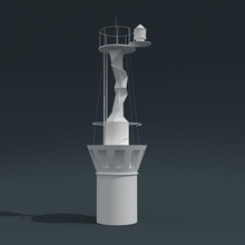 Kap margopulo Leuchtturm Sewastopol Architektur Nord Seebrücke Krim Navigation Seehafen Licht Meer Ozean Beleuchtung 3d print model - Mito3D