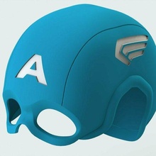 capi amer helmet art toy 3d print model - Mito3D