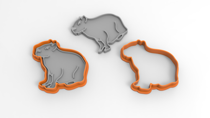 kapibara kurabiye kesici kalıp 3d print model - Mito3D