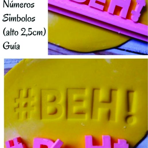 capital alphabet stamp cookies kitchen deco decoration cutting seal letters 3D print model - Mito3D