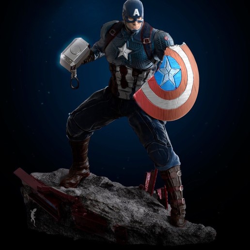 capitan america verschiedene 3D print model - Mito3D