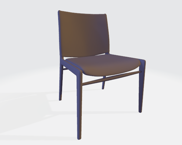boucle chaise moderne meubles architecture conception décoration 3D print model - Mito3D