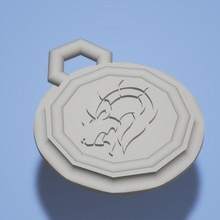 capricorn keychain medallion fashion zodiacsigns art animal 3d print model - Mito3D
