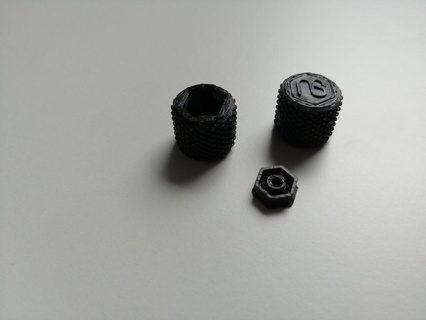 caps m5 knob - modular mounting system cap knurled nut mount tools 3d print model - Mito3D