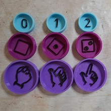 caps numbers 0 10 game education mathematics figures autonomy nursery school preschool 3d print model - Mito3D