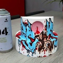 tappi dipingere diffusore arte bomba Capes colore 3d print model - Mito3D