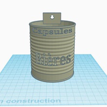 capsule collector home cuisine 3d print model - Mito3D