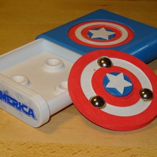 bir kaptan el spinner - box gadget oyuncak hediye 3d print model - Mito3D