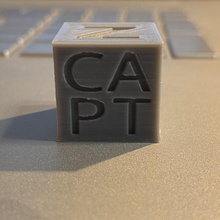 capt calibration cube tool 3d printing tests 3d print model - Mito3D