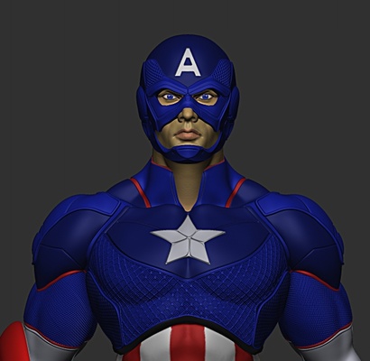 captain america game 3d print model - Mito3D