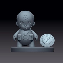 captain america art arte giocattolo 3d print model - Mito3D