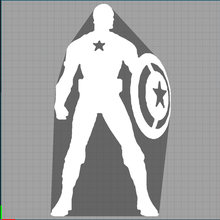 captain america - marvel shield 2d home 3d print model - Mito3D