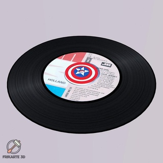 Capitano America 45 disco adattatore meraviglia 3d print model - Mito3D