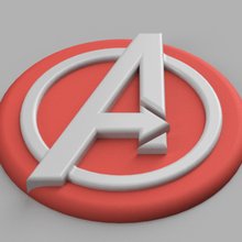capitaine Amérique vengeurs logo épaule emblème mode infini guerre fin jeu badge ceinture Boucle cosplay 3d print model - Mito3D