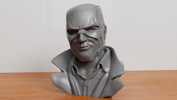 Kapitän Amerika Büste Steve Rogers Rächer Endspiel mcu Marvel Comics Wunder Superheld Kunst Skulpturen 3d print model - Mito3D