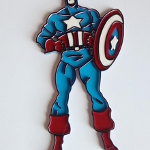 capitán américa topper de la torta casa el amerika vengadores héroe juguete 3d print model - Mito3D