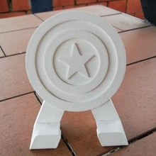 captain america cell phone holder heroes superheroes support capitanamerica 3d print model - Mito3D