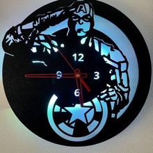captain america clock marvel avengers 3d print model - Mito3D