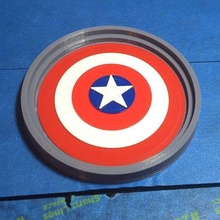 captain america coaster gadget cap marvel 3d print model - Mito3D