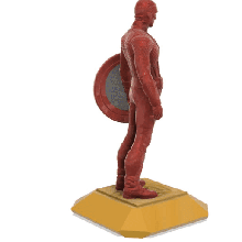 captain america figure 3d print model - Mito3D