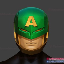 captain america hail hydra supreme marvel helmet cosplay tool black widow iron man secret empire 3d print model - Mito3D