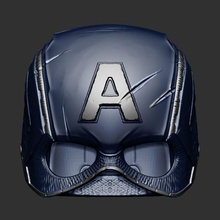 captain america helmet avengers endgame cosplay costume hero super cow mask 3d print model - Mito3D