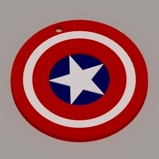 captain america keychain various marvel avengers key ring keys 3D print model - Mito3D