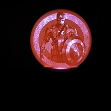 Kaptan Amerika taş ocağı dekor ışık Lamba 3d print model - Mito3D