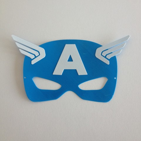 captain america-Maske masque america Maske Spiel marvel cosplay 3D print model - Mito3D