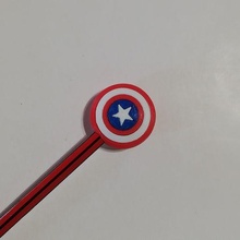 capitão América lápis boné gadget copo captura rica decoraci lapices 3d print model - Mito3D