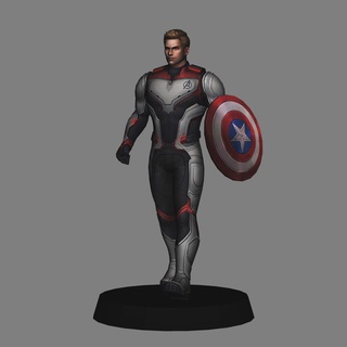 capitão América quantum terno vingadores jogo poli Steve Roger MCU maravilha cinemático universo 3d print model - Mito3D